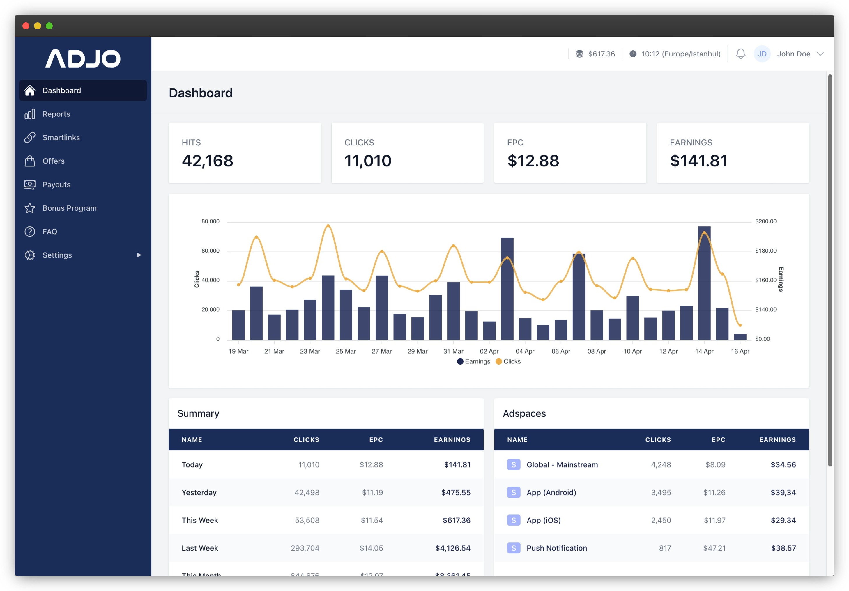 Inbox user interface